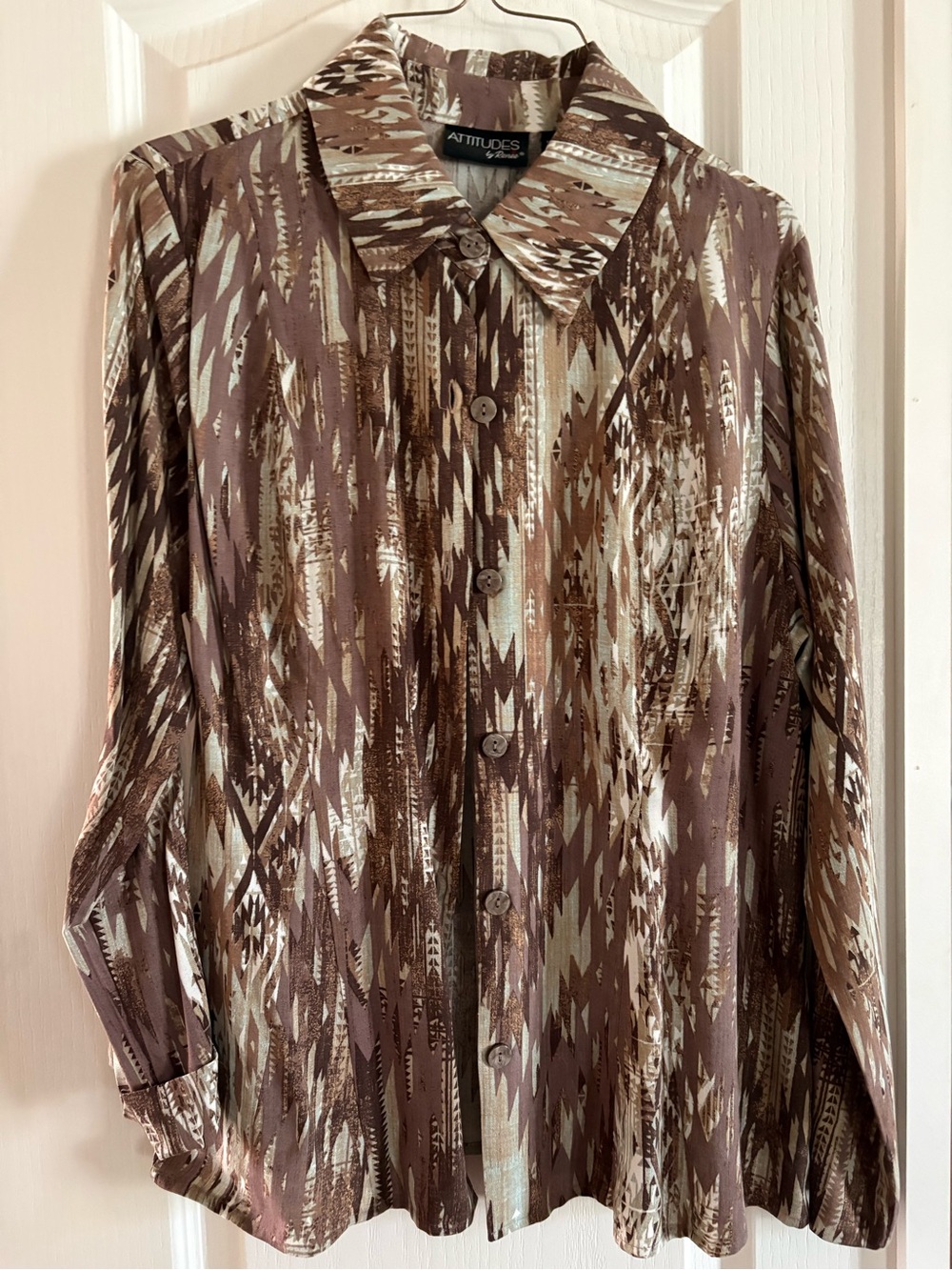 Attitudes by Renee Godet Woven Shirt